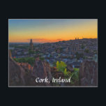 Patrick's Hill, Cork, Ireland Postcard Postkarte<br><div class="desc">Wenn Sie auf den Gipfel des St. Patrick's Hügels in Cork klettern, auf Ihrem links ist dieser wunderschöne Park und es ist einer meiner Lieblingsspots, einen Sonnenuntergang zu sehen. Von hier aus haben Sie einen herrlichen Blick auf den Shandon-Bell-Turm (und die Kirche der hl. Anna, zu der er gehört) sowie...</div>