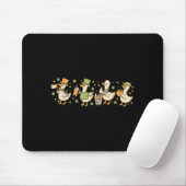 Patricks Tag, lustige Gans, Kleeblatt, Bier-Gesche Mousepad (Mit Mouse)
