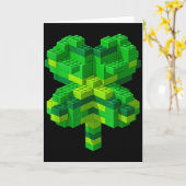 Patricks Tag Shamrocks Bausteine Blöcke Junge Karte (Gelbe Blume)