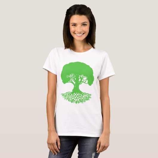 Patrick'sCelticIrishTreeofLife-Clover-T - Shirt (Vorne ganz)