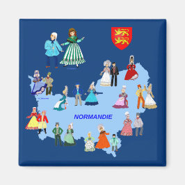 Patrimoine de la Normandie, Frankreich Magnet
