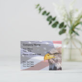 Patrioamerikanisches Großformat Visitenkarte (Stehend Vorderseite)