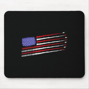 Patriot 4. Juli Kampfjets Flugzeug USA-Flagge Ki Mousepad
