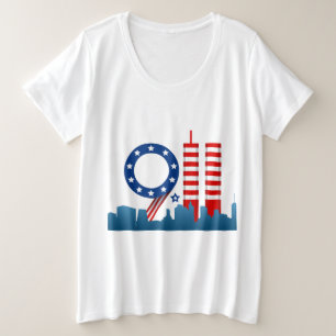 Patriot 9-11 Tag Große Größe T-Shirt