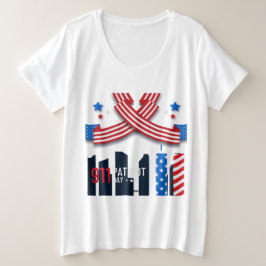Patriot 9-11 Tag Plus Size T - Shirt