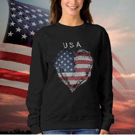 Patriot American Flag USA Sweatshirt