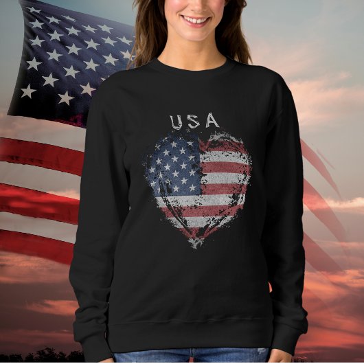 Patriot American Flag USA Sweatshirt