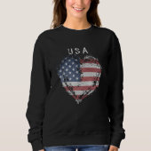 Patriot American Flag USA Sweatshirt (Vorderseite)
