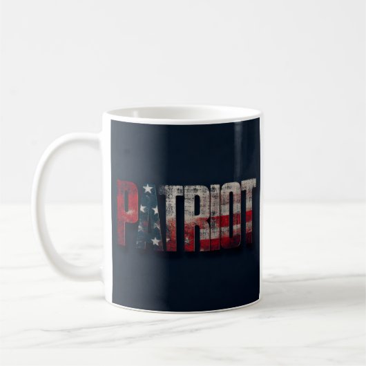 Patriot-Amerikafahne Kaffeetasse (Links)