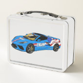 Patriot Boyz Racing & Trump Corvette Essbox Metall Brotdose (Rückseite)
