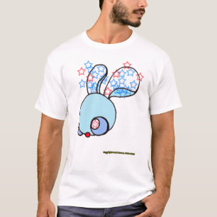 Patriot Bunny auf Weiß T-Shirt