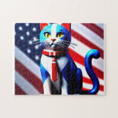 Patriot Cat Puzzle (Horizontal)