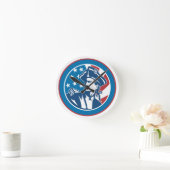 Patriot Clock Runde Wanduhr (Zuhause)
