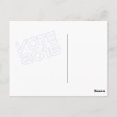 Patriot Coronas VOTE 2018 Postkarte (Rückseite)