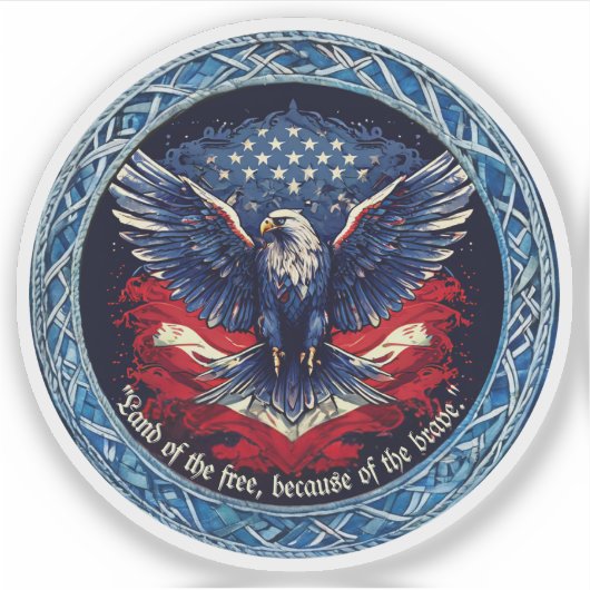 Patriot Custom-Cut Vinyl Sticker (Vorderseite)