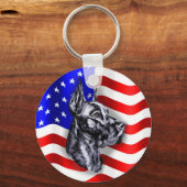 Patriot Dane Black Schlüsselanhänger (Vorderseite)