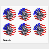 Patriot Dane Black Sticker (Blatt)