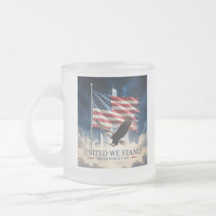 Patriot Day (Erinnerung am 11. September) Mattglastasse