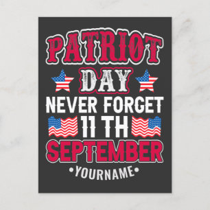 Patriot Day - Niemals vergessen 9/11 Postkarte