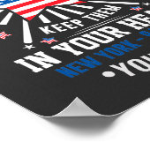 Patriot Day Vergessen Sie niemals den 11. Septembe Poster (Ecke)