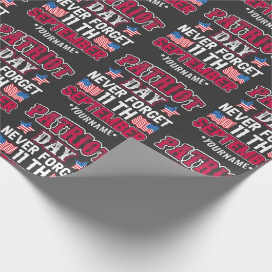 Patriot Day Vergiss nie 9 11 Geschenkpapier (Ecke)