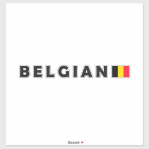 Patriot Design in Belgien Aufkleber