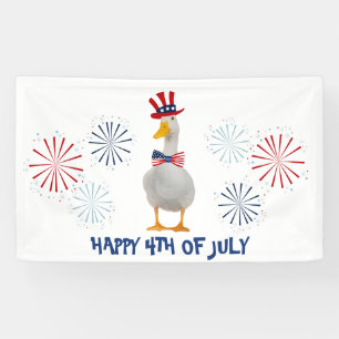Patriot Duck Happy 4. Juli Banner