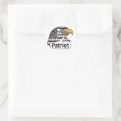 Patriot Eagle Runder Aufkleber (Tasche)