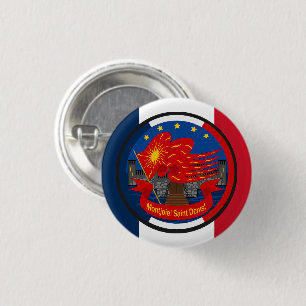 Patriot Emblem Vive la France Button