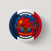 Patriot Emblem Vive la France Button (Vorderseite)