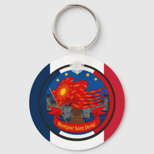 Patriot Emblem Vive la France Schlüsselanhänger