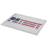 Patriot Flag Glass Schneidebrett (Ecke)
