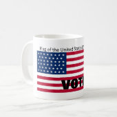 Patriot Flag Hat Serie Kaffeetasse (Vorderseite Links)