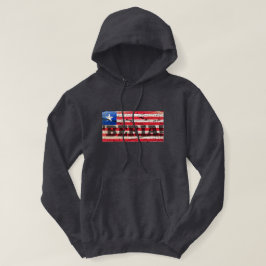 PATRIOT FLAG ROT WEISS UND BLAU HOODIE