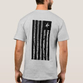 PATRIOT FLAG SCHWARZ UND WEISS T-Shirt (Rückseite)