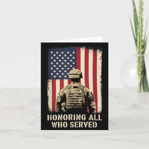 Patriot Flagge Design Veterans Day Gedenkstätte 4. Karte