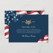 Patriot Flat Vielen Dank Note Card Dankeskarte (Vorne/Hinten)