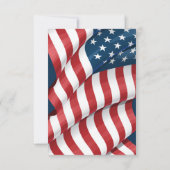 Patriot Flat Vielen Dank Note Card Dankeskarte (Rückseite)