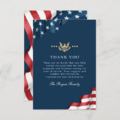 Patriot Flat Vielen Dank Note Card Dankeskarte (Vorne/Hinten)