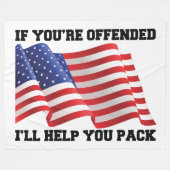 Patriot Fleecedecke (Vorderseite (Horizontal))