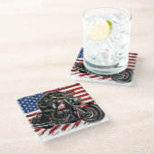 Patriot Gator Glasuntersetzer (Schrägansicht)