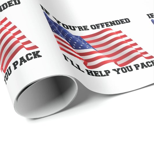 Patriot Geschenkpapier (Rolleneckpunkt)