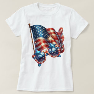 Patriot-Gingham-Kunst T-Shirt