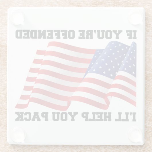 Patriot Glasuntersetzer (Rückseite)