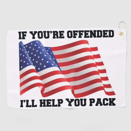 Patriot Golfhandtuch (Horizontal)