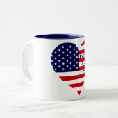 PATRIOT-HERZ-MAMA Tasse (Vorderseite Links)
