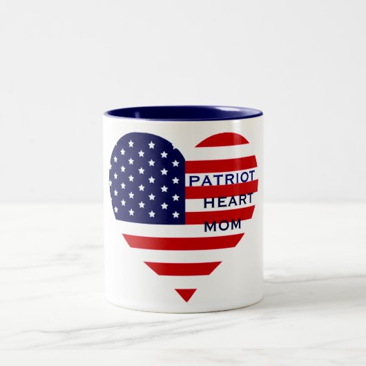 PATRIOT-HERZ-MAMA Tasse (Mittel)
