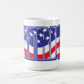 Patriot in der US-Flagge Kaffeetasse (Mittel)