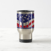 Patriot in der US-Flagge Reisebecher (Mittel)