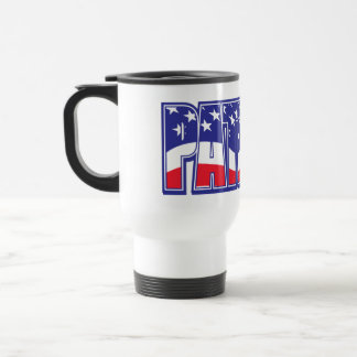 Patriot in der US-Flagge Reisebecher